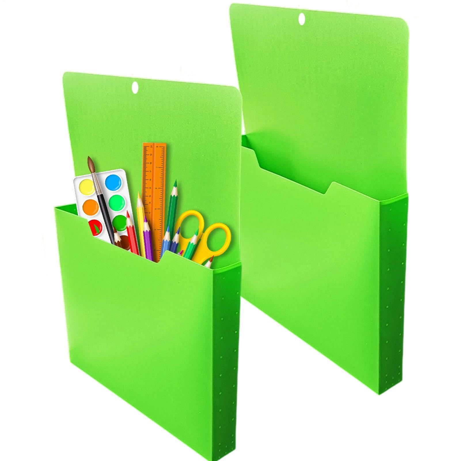 Magnetyczne teczki do tablic suchościeralnych, 2-częściowy, jasny, antypoślizgowy sorter dokumentów | Magnetyczny uchwyt na papier do biura klasowego biurka domowej kabiny szafki pracy lodówka lodówka