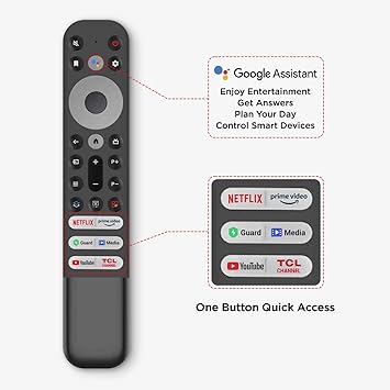 TCL 126 cm (50 inches) Bezel-Less Full Screen Series Ultra HD 4K Smart LED Google TV 50P635 Pro (Black)