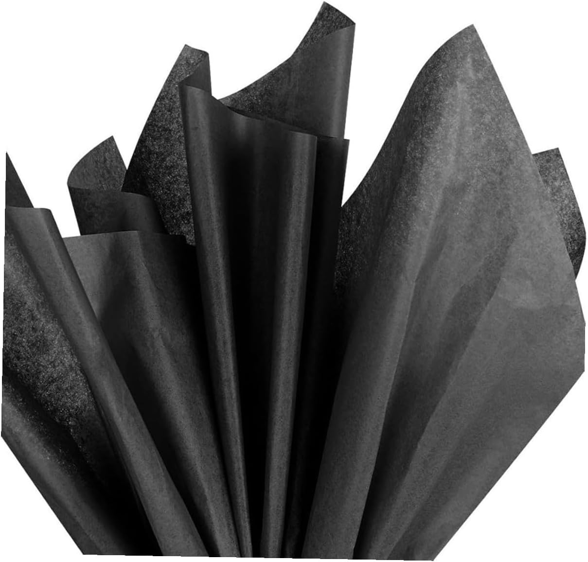 TOMETURE 100 Sheets Black Tissue Paper Bulk for Packaging and Wrapping, 35x50cm Matte Wrapping Tissue Paper for DIY Crafts, Wedding, Birthday, and Party Decorations
