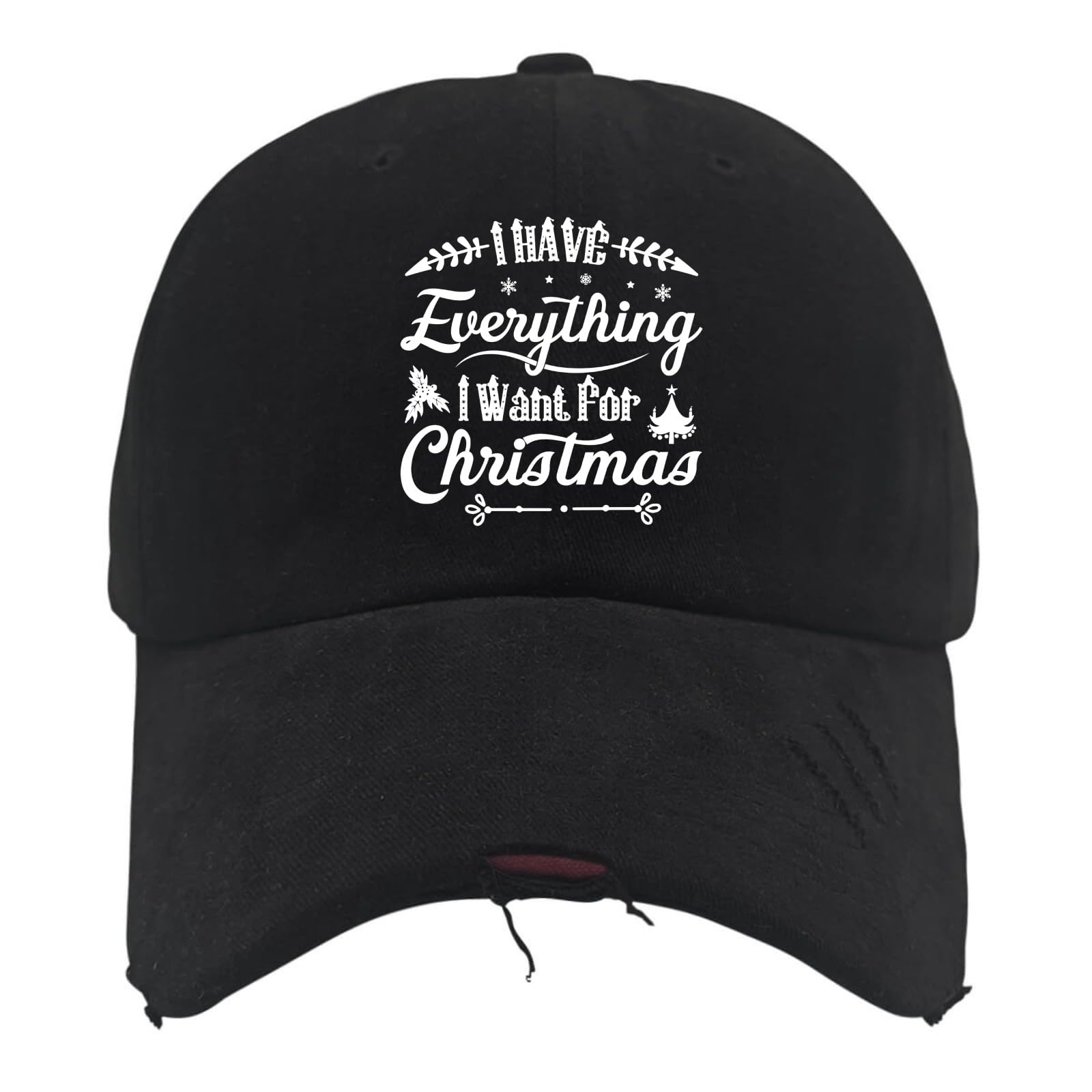 I Have Everything I Want for Christmas Golf Hat Men Hat AllBlack Womens Hat Gifts for Mom Golf Hat