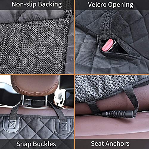 Ataqus Dog Car Seat Covers，100% Waterproof Pet Seat Cover，Scratch Proof, Heavy Duty And Nonslip Pet Bench Seat Cover,Capable For Cars, Trucks & Suvs #TOP4