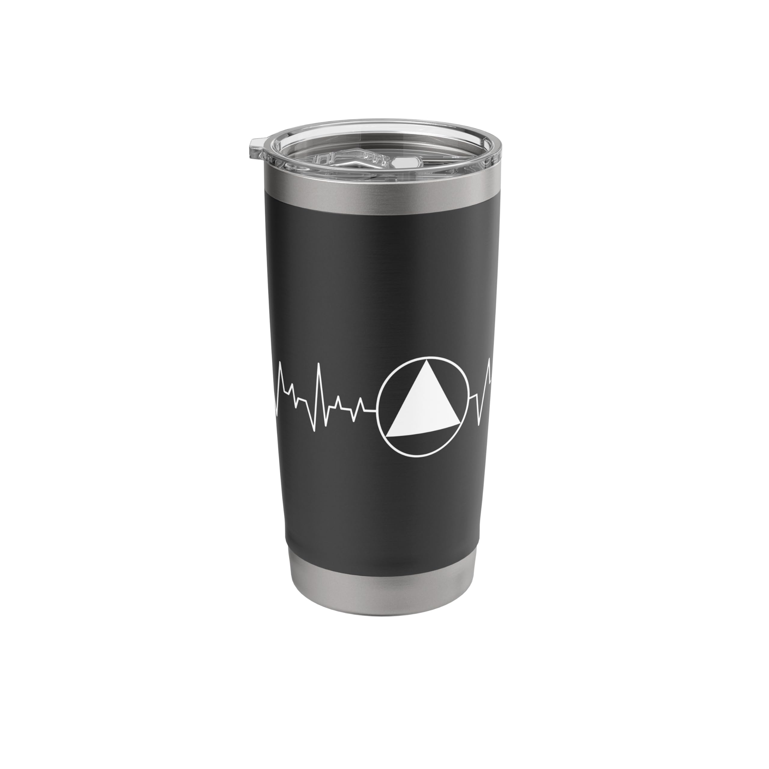Sobriety Heartbeat - Sober Recovery Abstinence AA NA Stainless Steel Insulated Tumbler
