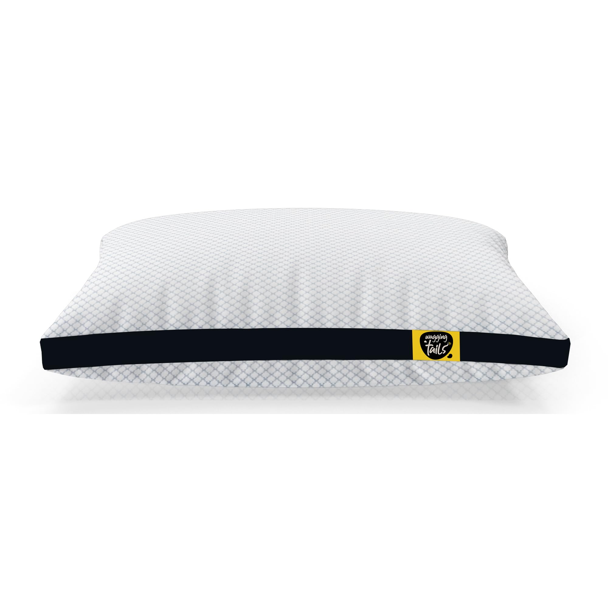 Wagging Tails Dog Sleeping Mattress |Dog Mattress with Removable Cover| Washable and Rectangular Shape | Great for Large & Small Dogs| White&Black|Medium Size 77L x 50W x 11Th Centimeters (B0D29H6CBP) Amazon Price History, Amazon Price Tracker