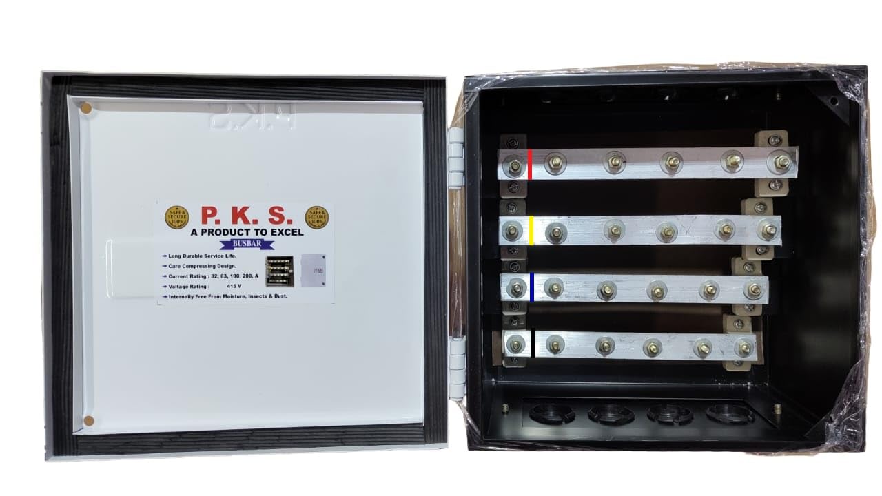 P.K.S 63 Amps 415 Volts Step Type Busbar Chamber Distribution Board, Busbar Box (63A Busbar Box)