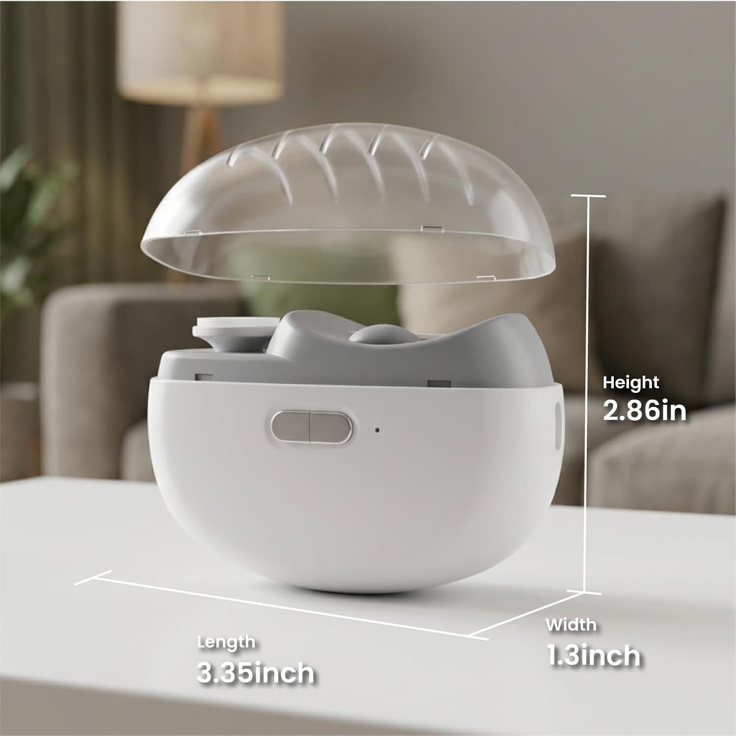 Electric Nail Clipper, Upgraded Electric Nail File with Adjustable Speeds, Automatic Nail Trimmer with LED Light & Storage, Safe for Baby Kids Adults Seniors, Gifts for Women Men Mom Senior