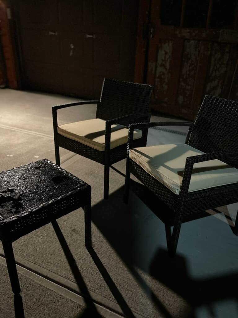 22/mo Finance 3 Pieces Patio Furniture Set, Front Porch Furniture, Rattan Wicker Furniture