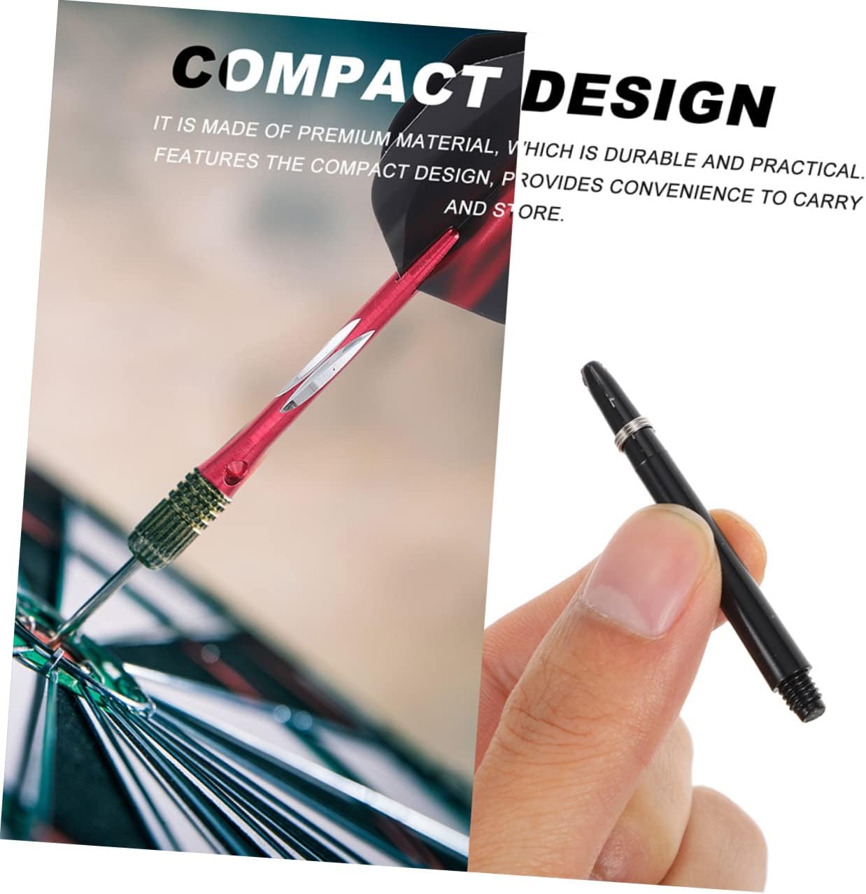 Yardwe 200 Sets Shaft Darts Replaceable Poles Replaceable Parts Wear-Resistant Poles