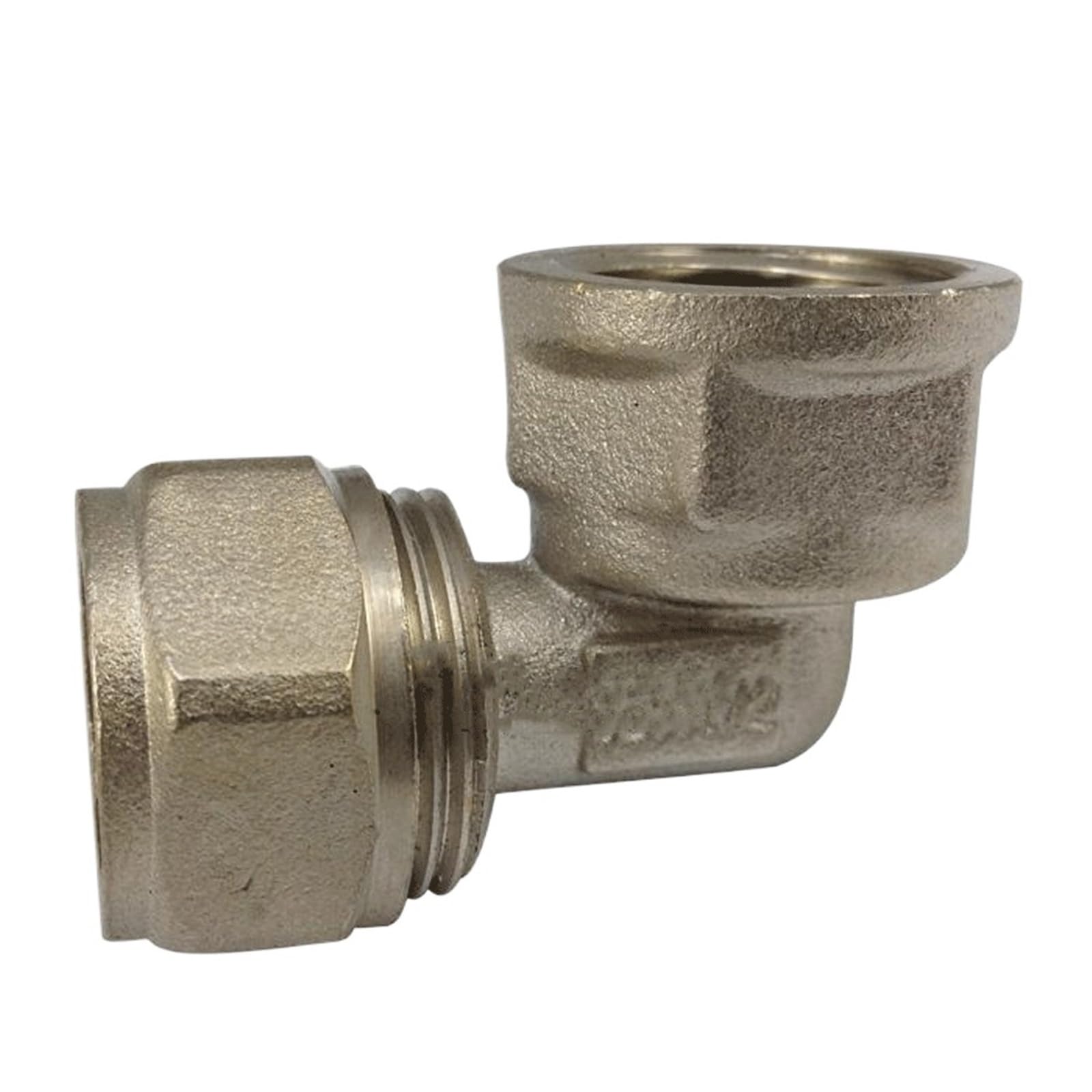 RUAJOGYNVM H58 Brass DN15 DN20 Female BSPP Thread Elbow Pex 1216/1418/2025 Pipe Fitting Aluminum Pipe Fittings for Floor Heating(Nickel-Bras,110 * 63mm) RUAJOGYNVM
