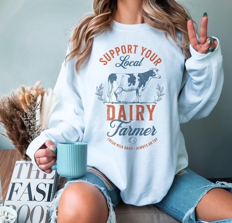 Eat Local Breastfeeding Sweatshirt Breastmilk Sweater Moms Milk Crewneck Moms Boobery Jumper3