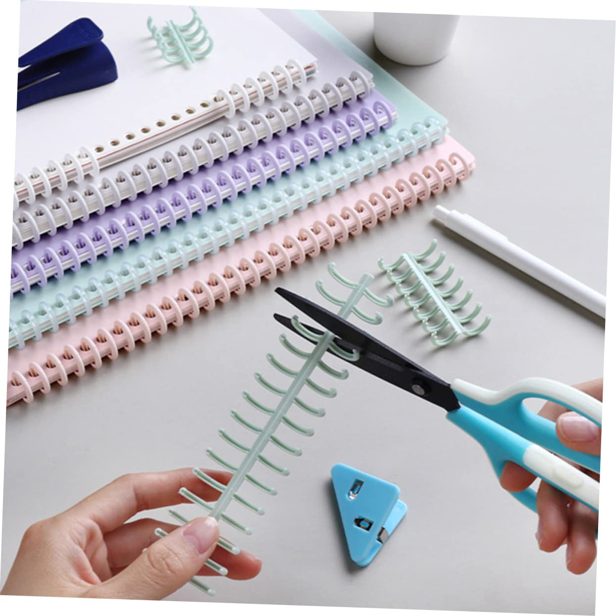 3 Set Di Raccoglitori A Spirale Con Fibbia A Scatto Per Organizer 10 Pezzi * 3