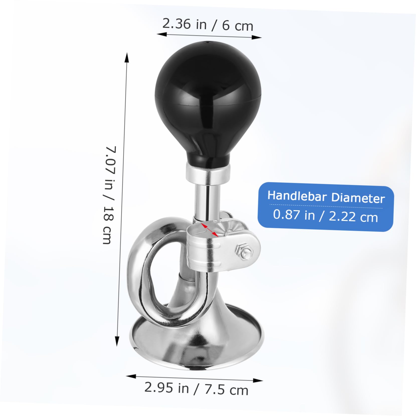 Hemobllo Sonnette De Vélo Le Plus Fort Sonnerie De Vélo Honker Grande Klaxon De Guidon De Vélo Cloche Klaxon Fort pour Vélo Sonnette Vélo Cycle Klaxon De Vélo pour Adultes Silver