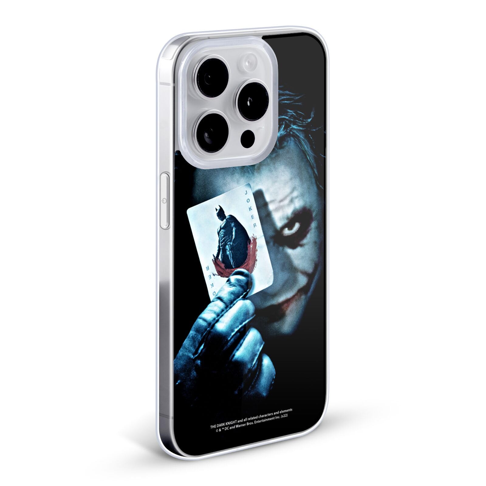 Head Case Designs Licenza Ufficiale The Dark Knight Carta Joker Arte Chiave Custodia in Gel [Protezione di Grado Militare] Compatibile con Apple iPhone 13 PRO E Compatibile con MagSafe