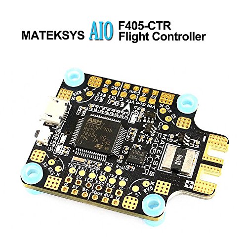 LITEBEE Matek AIO Contrôleur de vol F4 +PDB 4 * 30A + Bateflight OSD + Bec 5V/2A&9V/2A Flight Controller Intégré SD Card Slot, VCP+5X UARTs, Current Sensor 200A pour FPV Racing RC Drone Quadcopter by