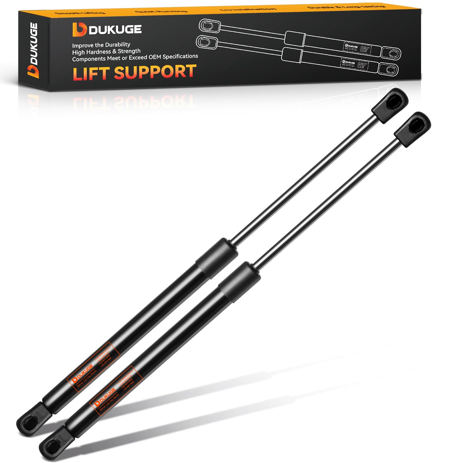 ML3870 23 inch 80lbs/356N Per Gas Strut Shock Spring Lift Support for Tonneau Cover Pickup Cab Shell Window RV Basement Door Rv Kitchen Door and Other Heavy Duty Application, 2Pcs