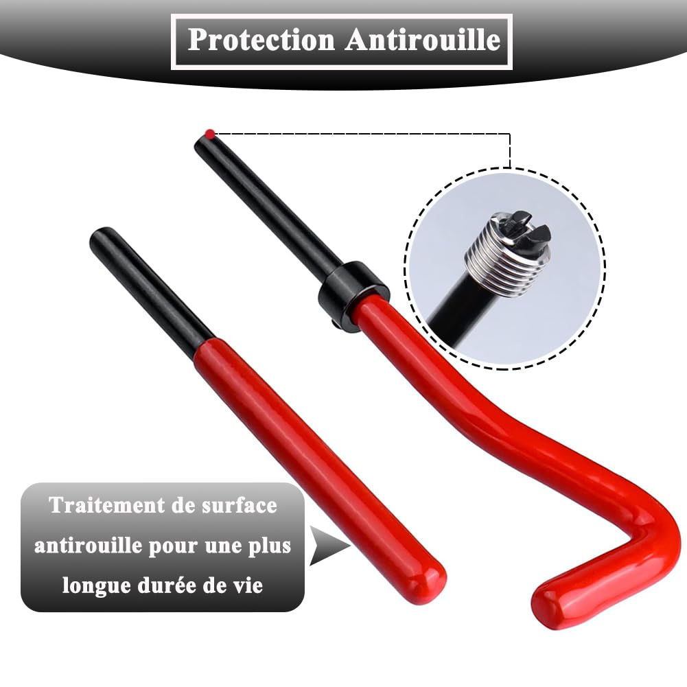 Kit De Réparation De Filetage, 30 Pièces M5/M6/M8 Kit D'insertion D