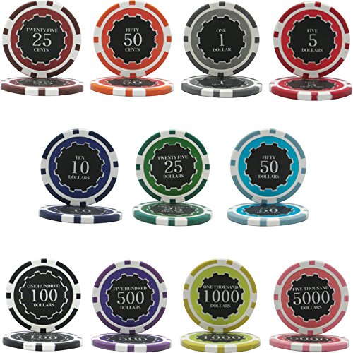 Mrc 1000Pcs Eclipse Poker Chips Set With Acrylic Case Custom Build #TOP1