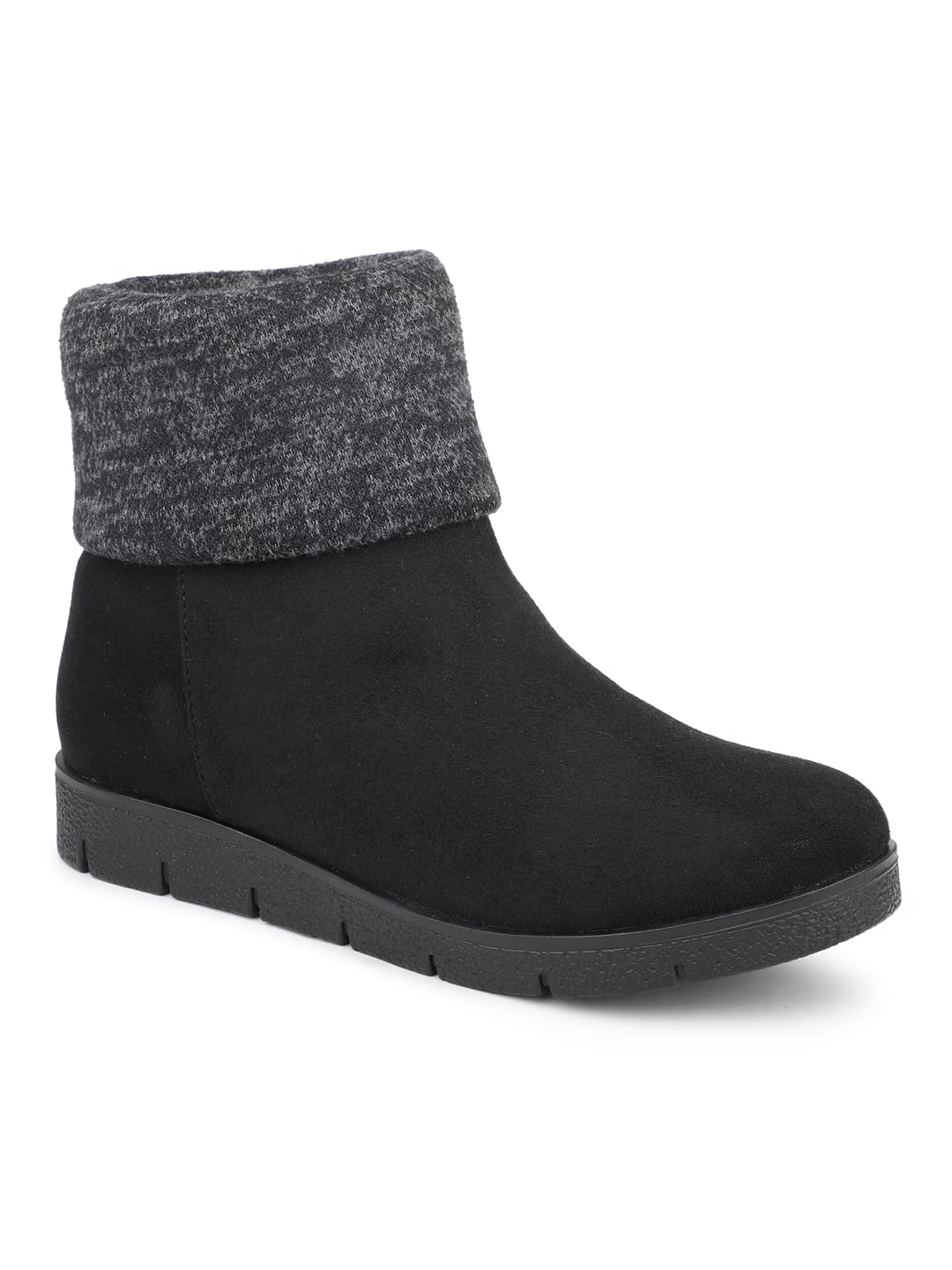 Inc.5 Women Black Flat Boots (B0CNT5RCMF) Amazon Price History, Amazon Price Tracker