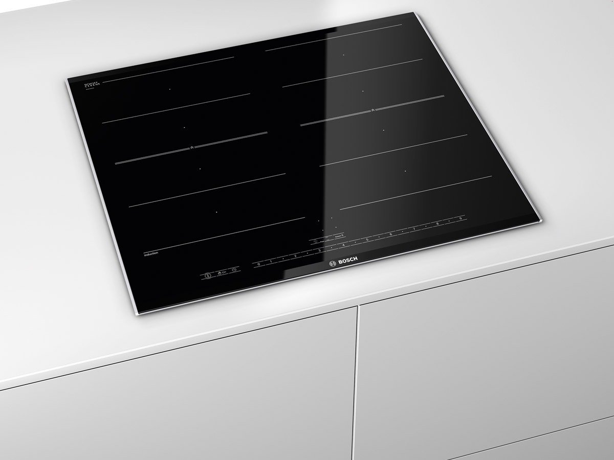 Bosch PIV675N17E Elektro-Kochstelle/A / 0,74 kWh/Breite: 60,6 cm/Schwarz/Directselect Classic/Topcontrol Digitalanzeige/Glasskeramik