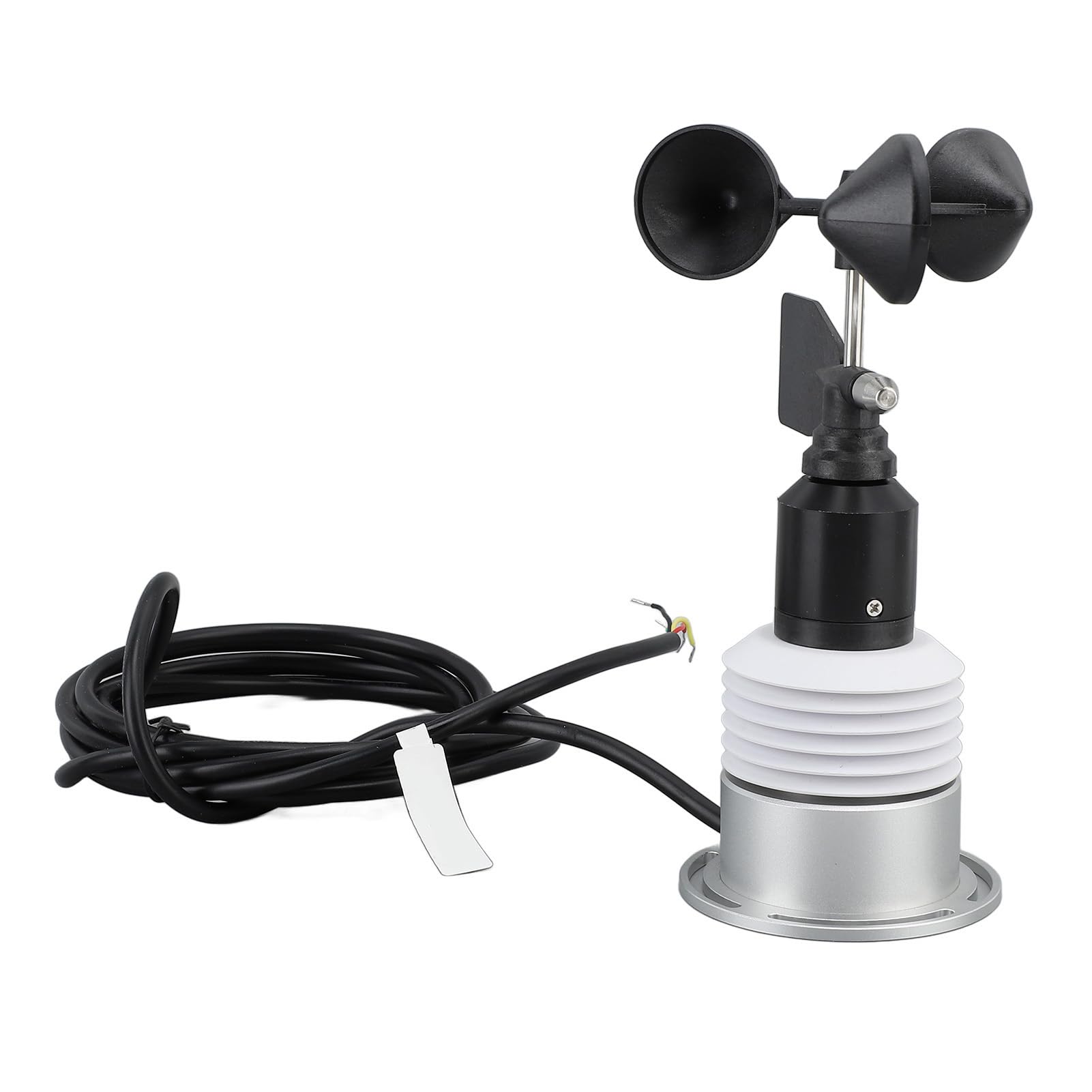 HEEPDD Sensore Anemometro per Misuratore Meteorologico, velocità e Direzione del Cablato 5 in 1, Alta Precisione per Meteorologia e Monitoraggio Ambientale, Strumenti da Giardinaggio