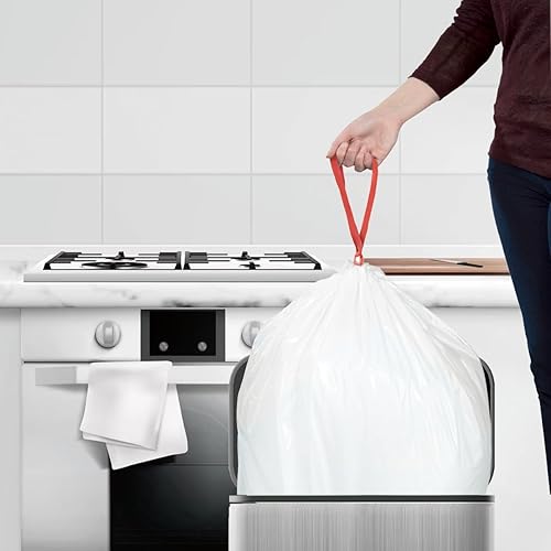 Miniatura 8 de Bolsas de basura de 8 a 10 galones, 120 unidades, bolsas de basura de rollo múltiple, bolsas de basura grandes para cocina, sin olor y resistentes,
