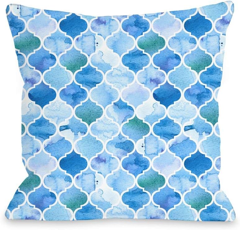 GlobalNiche® One Bella Casa 74503CSES"Ocean Moroccan-Single" Pillow Case by OBC, Standard, Blue