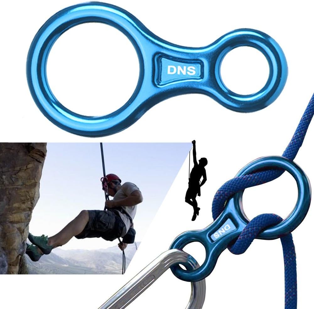 Nut Shop 35KN Figure 8 Belay Rappelling Descender Device Climbing Gear Downhill Equipment