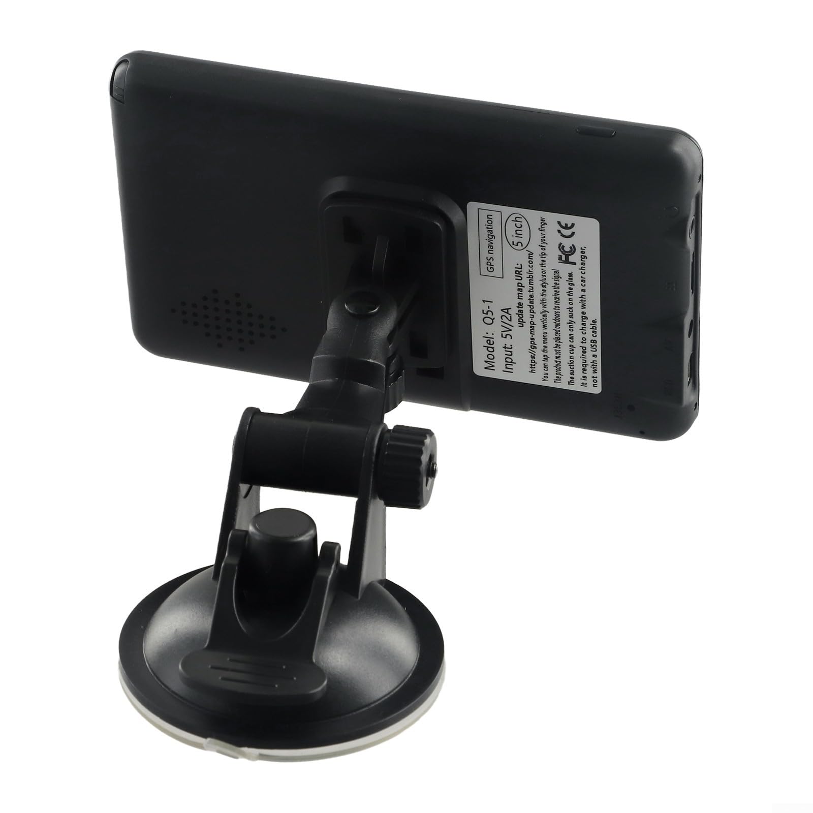 Navigatore GPS portatile da 5 pollici per veicoli, memoria interna da 8 GB, touch screen con trasmettitore FM e opzioni di intrattenimento (america)