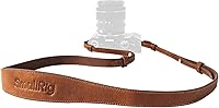 SmallRig Genuine Leather DSLR Camera Shoulder Strap - Adjustable 39-43in, 22lb Max Load, Universal Fit for Sony Canon Nikon