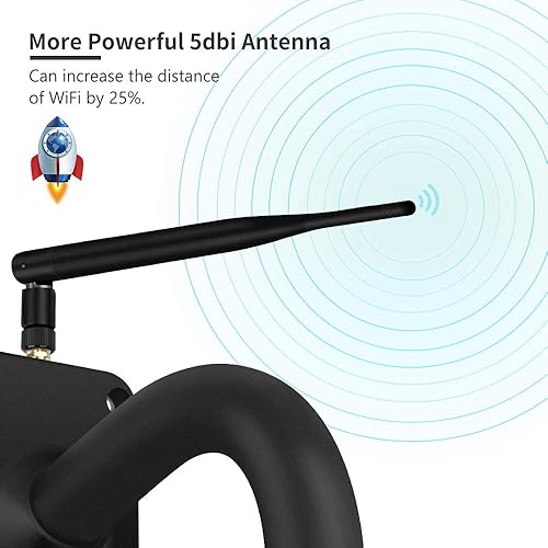 Miniatura 2 de Dericam PTZ Cámara de seguridad IP WiFi, cámara CCTV de vigilancia 1080P, panorámicainclinaciónzoom, zoom óptico 4X, visión nocturna, detección de