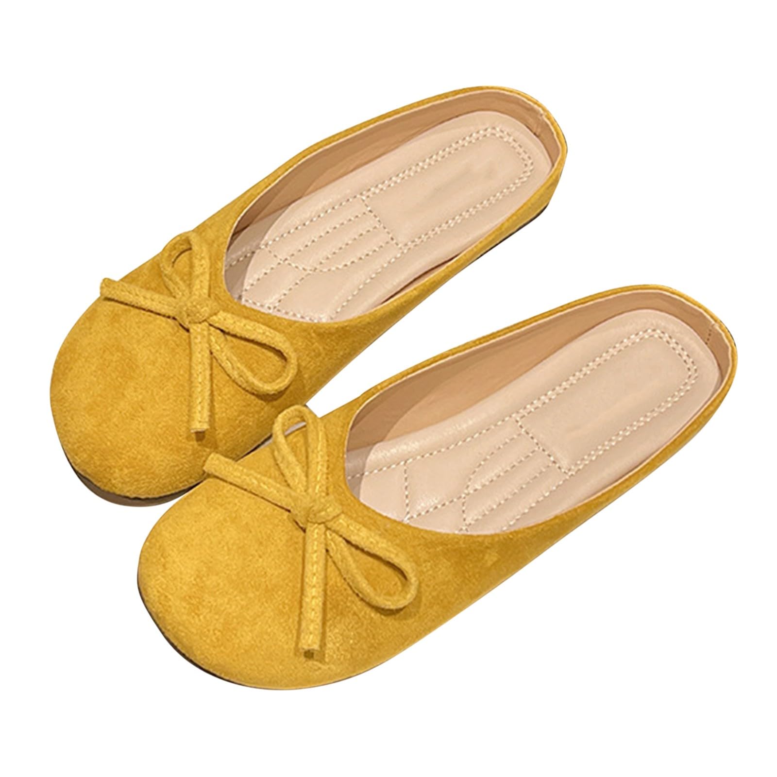Mocasines planos amarillos para mujer: comodidad para salir por un café 8