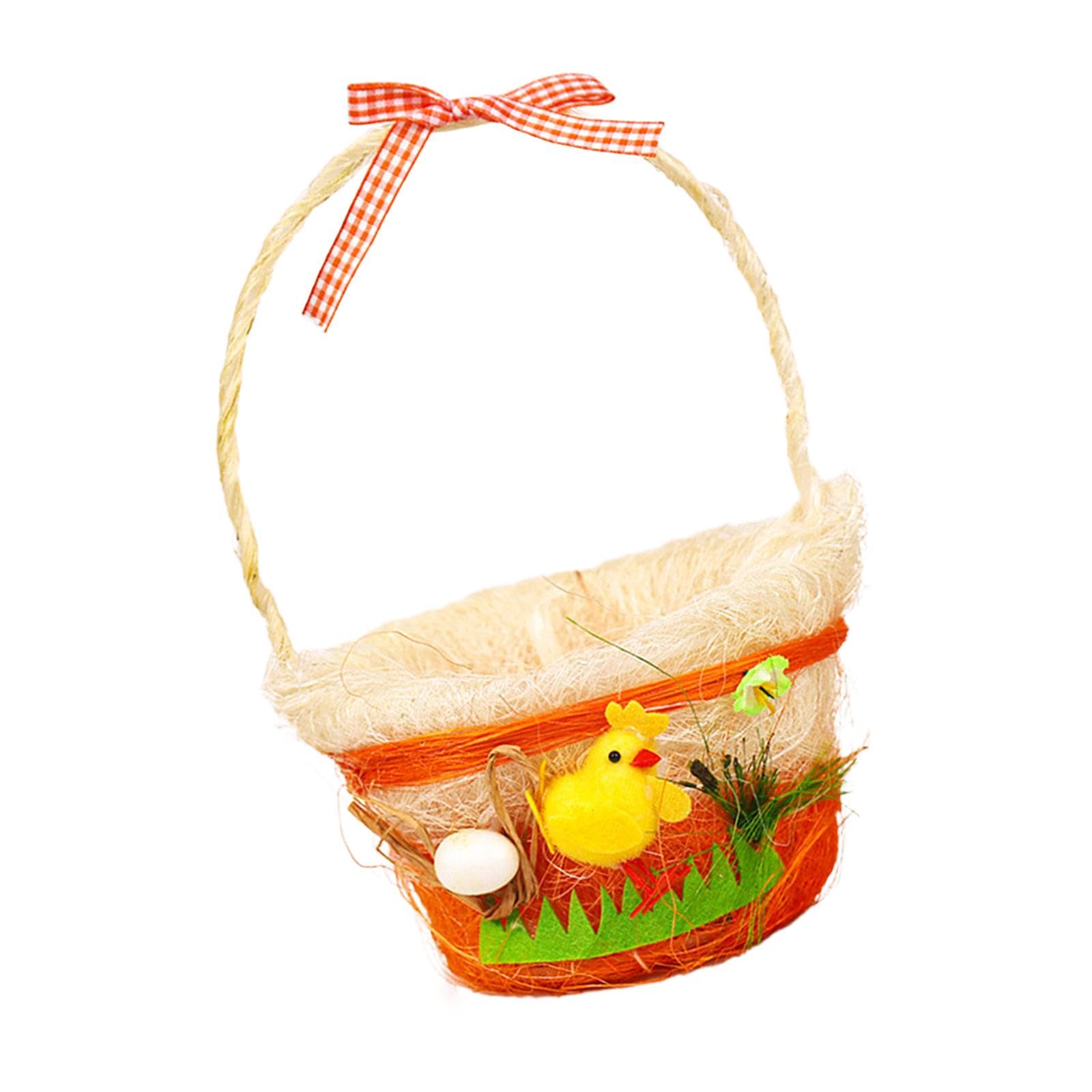 CALANDIS® Easter Basket Stuffers Lightweight Tote Bag for Yard Door Easter Decorations | 1 Easter Egg Basket-image-44