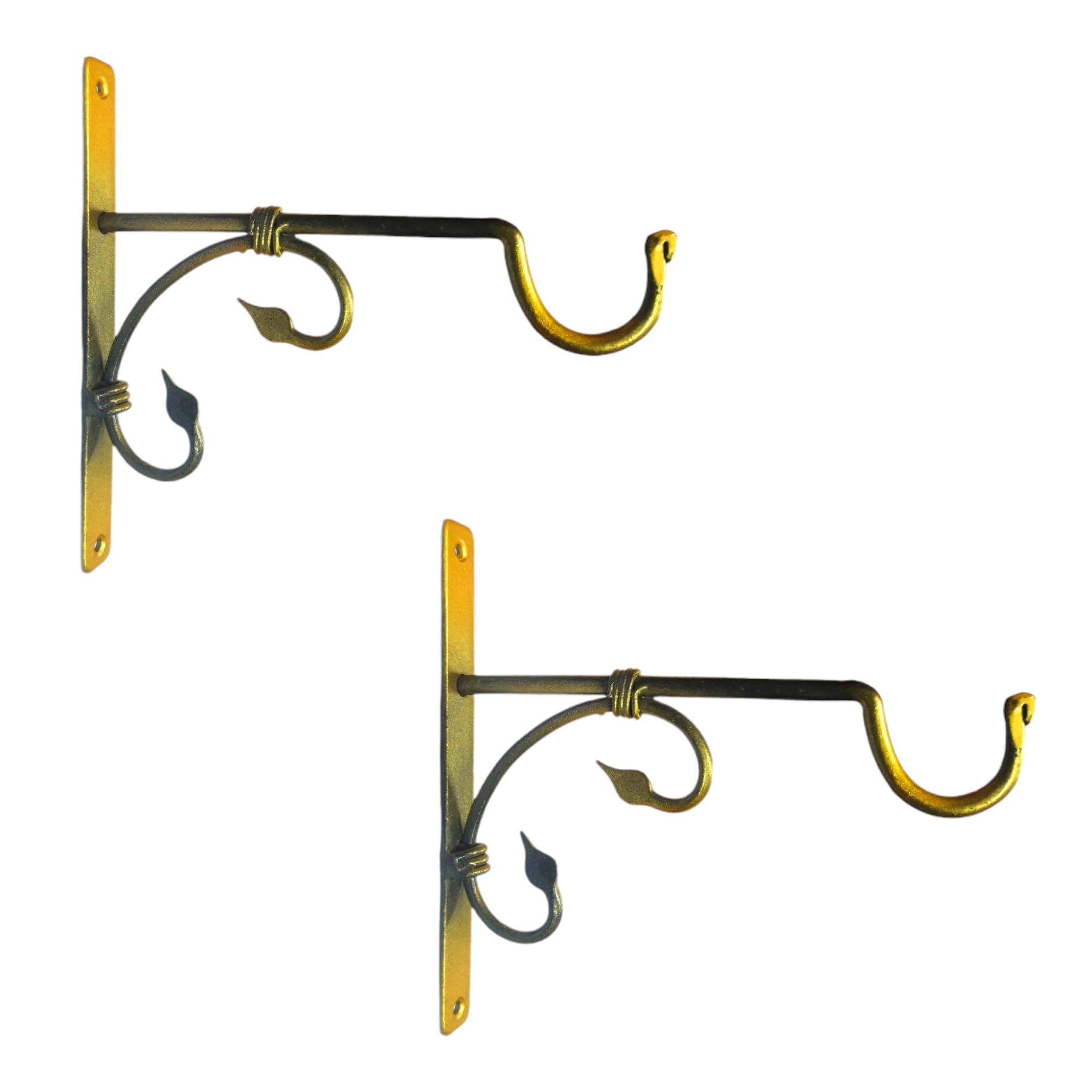 CANOGLOO Decorative Metal Iron Wall Hook Wall Hanging Plant Hook for Planters Lanterns Bird Feeders Wind Chimes Hanging Baskets Ornaments String Lights Indoor Outdoor Balcony Set of 2 (Golden) (B0C9PBYQ6J) Amazon Price History, Amazon Price Tracker