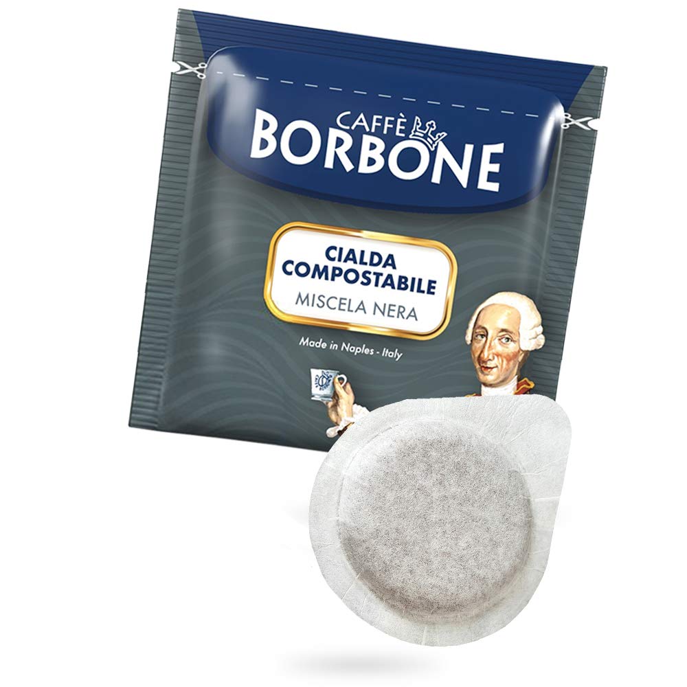 Caffè Borbone - Black Blend - Pack of 50 Coffe Capsules Pods - Compatible Standard Ese 44