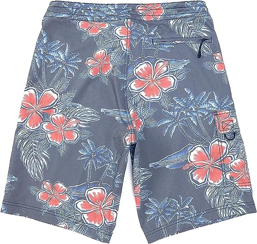 Roundtree & Yorke Men's Big & Tall Surf Shop Quick Dry Hybrid Board Shorts, Swim Trunks2