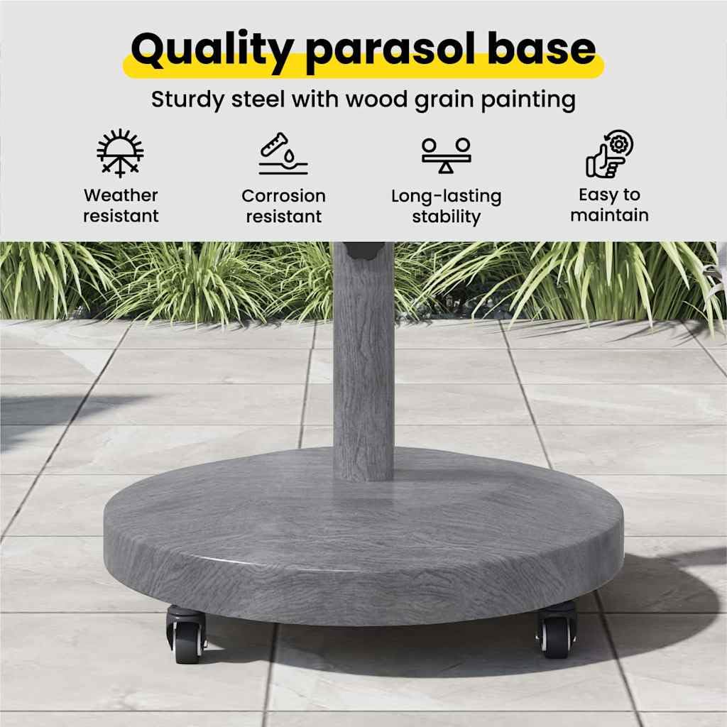 vidaXL Podstawa do parasola 24.8 kg Okrągły Regulowany