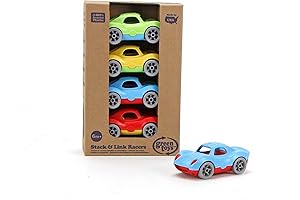 Green Toys Baby Toy Racer Stack and Link Starter Set
