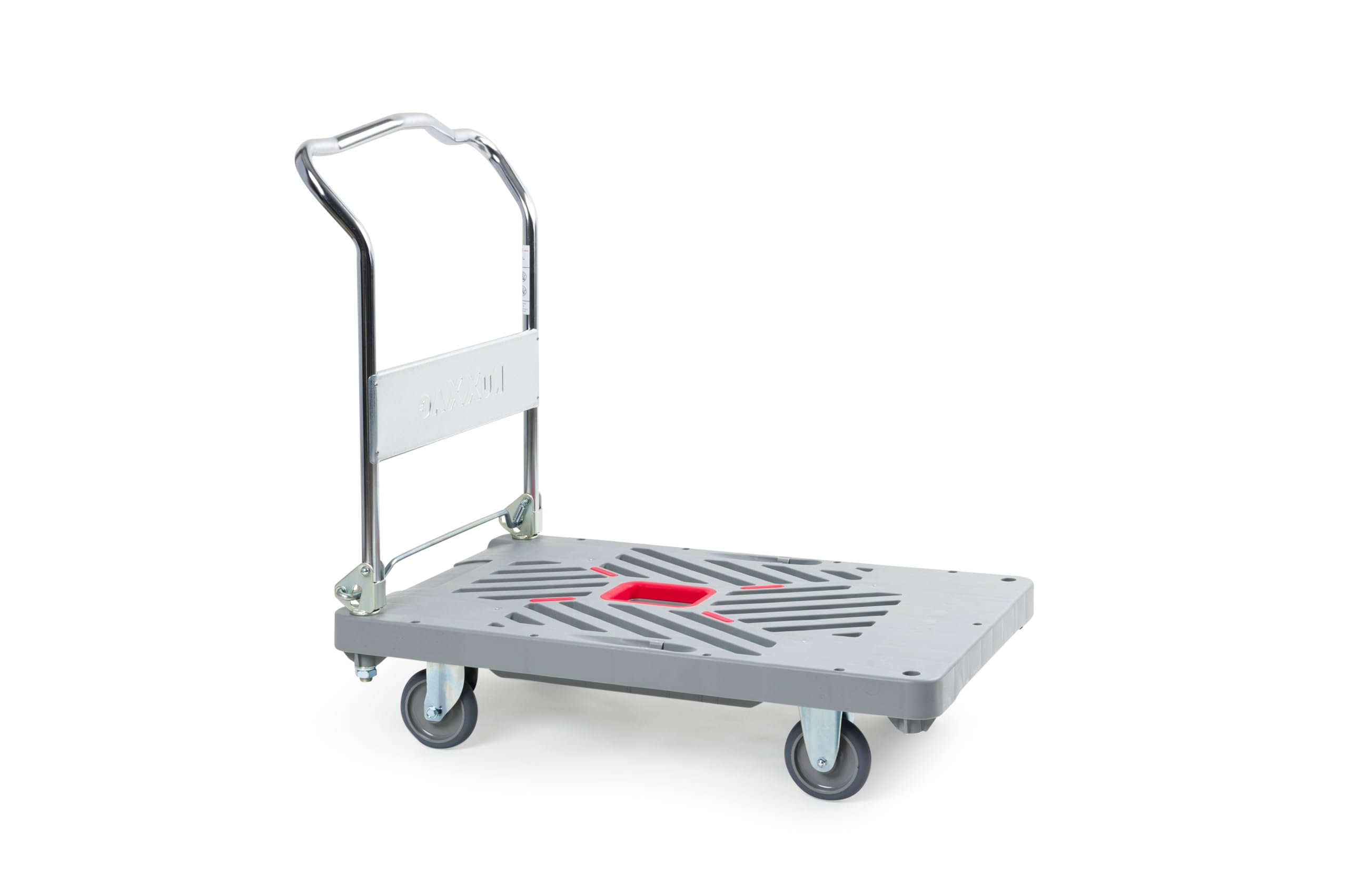 Dandy XL, 330 kg Tragfähigkeit, Plattformwagen, klappbar | Mit klappbarem Schiebebügel, LxB 865 x 600 mm