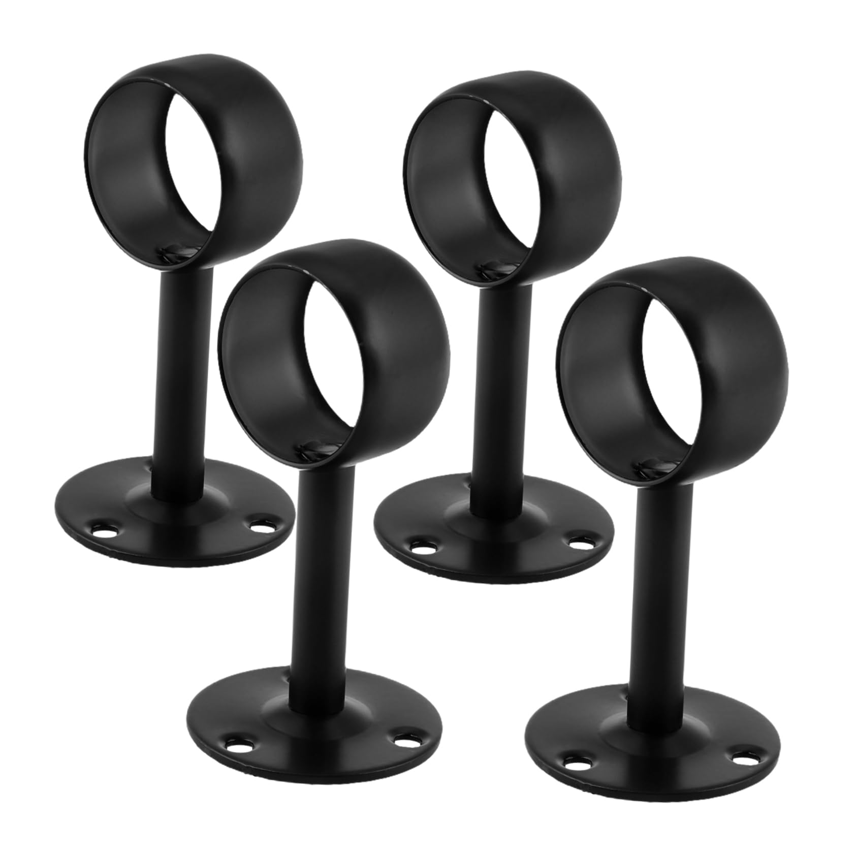 WHAMVOX 4Pcs Adjustable Heavy Duty Ceiling Mount Bracket for Closet Rod Support Durable Holder for Wardrobe Storage Versatile Design for Bedroom and Living Organization