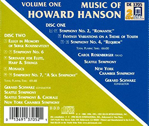 Vista 2 de Hanson Music of Howard Hanson, Vol. 1