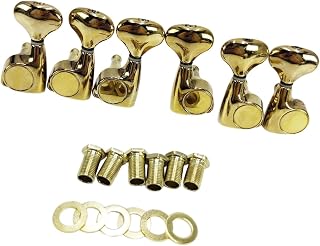 6 Piece Short Three Hole Flower Head Tuning Puppet Set For Classical Guitars Universal Guitar Tuning Pegs