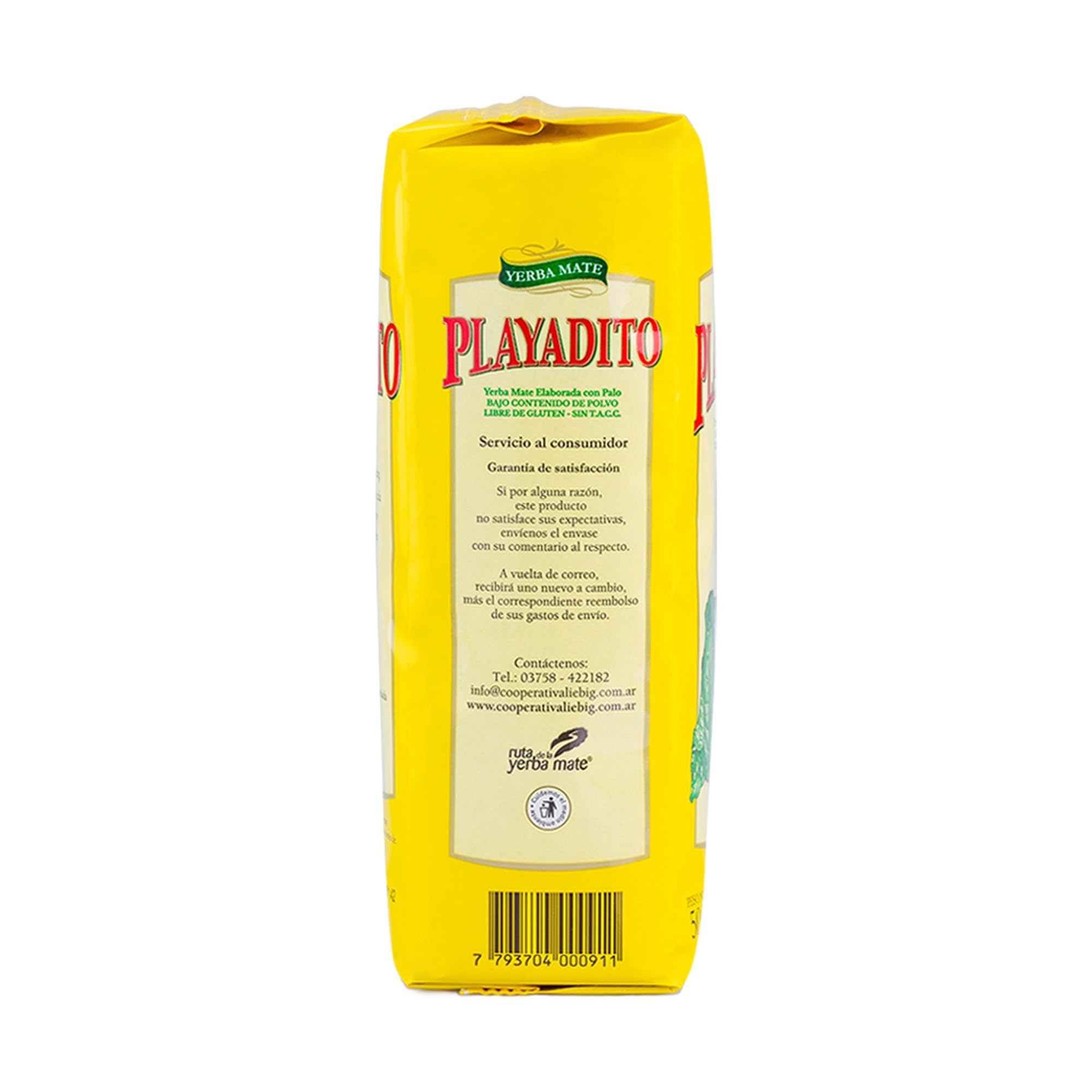 Yerba Mate Playadito 500 g Sabor Suave Energía Natural Argentina