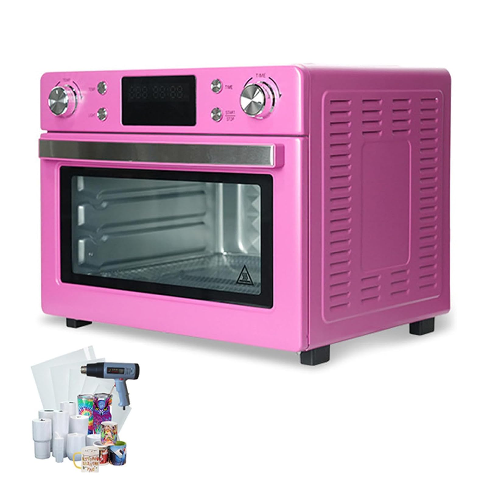 Four à sublimation - 16 L - Four à convection légère - 230 °C - Convection turbo à 360° - Contrôle numérique pour impression en vrac de gobelets et tasses
