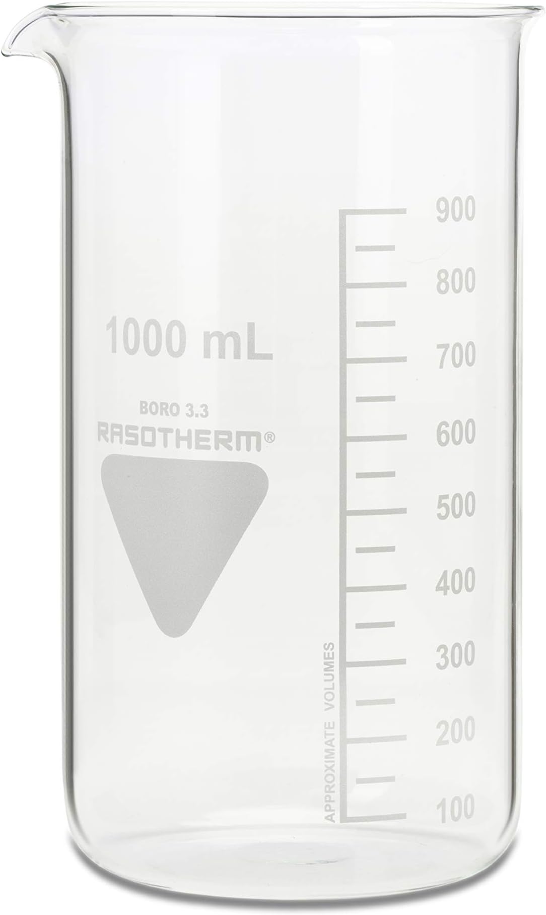 Rasotherm Tall Beaker with Spout (Boro 3.3) 1000 ml