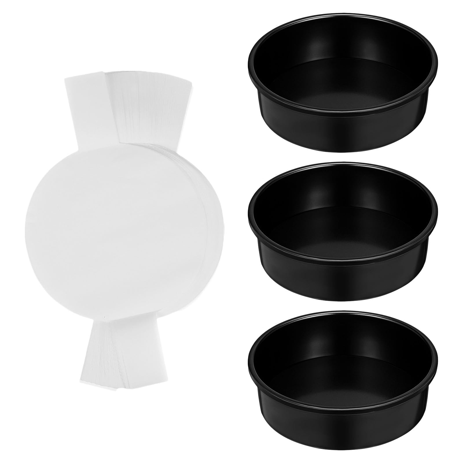 Zerodeko 1 set di tortiere rotonde piccole da 6 pollici con rivestimenti in
