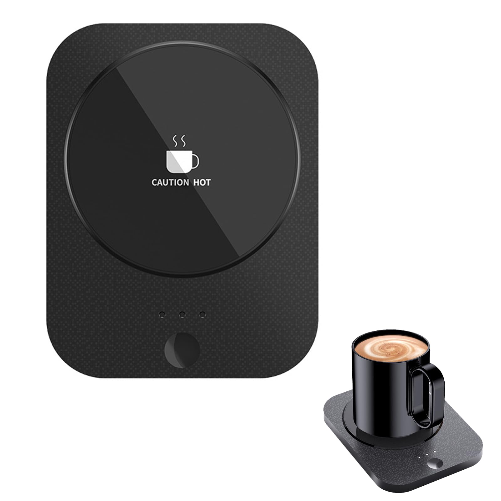 AnnuoYi Coffee Cup Heater, Coffee Mug Warmer, 3 Heat Settings,Perfect for Home, Office, and Travel, Efficient Heating, Memory Function, Wide Cup Compatibility