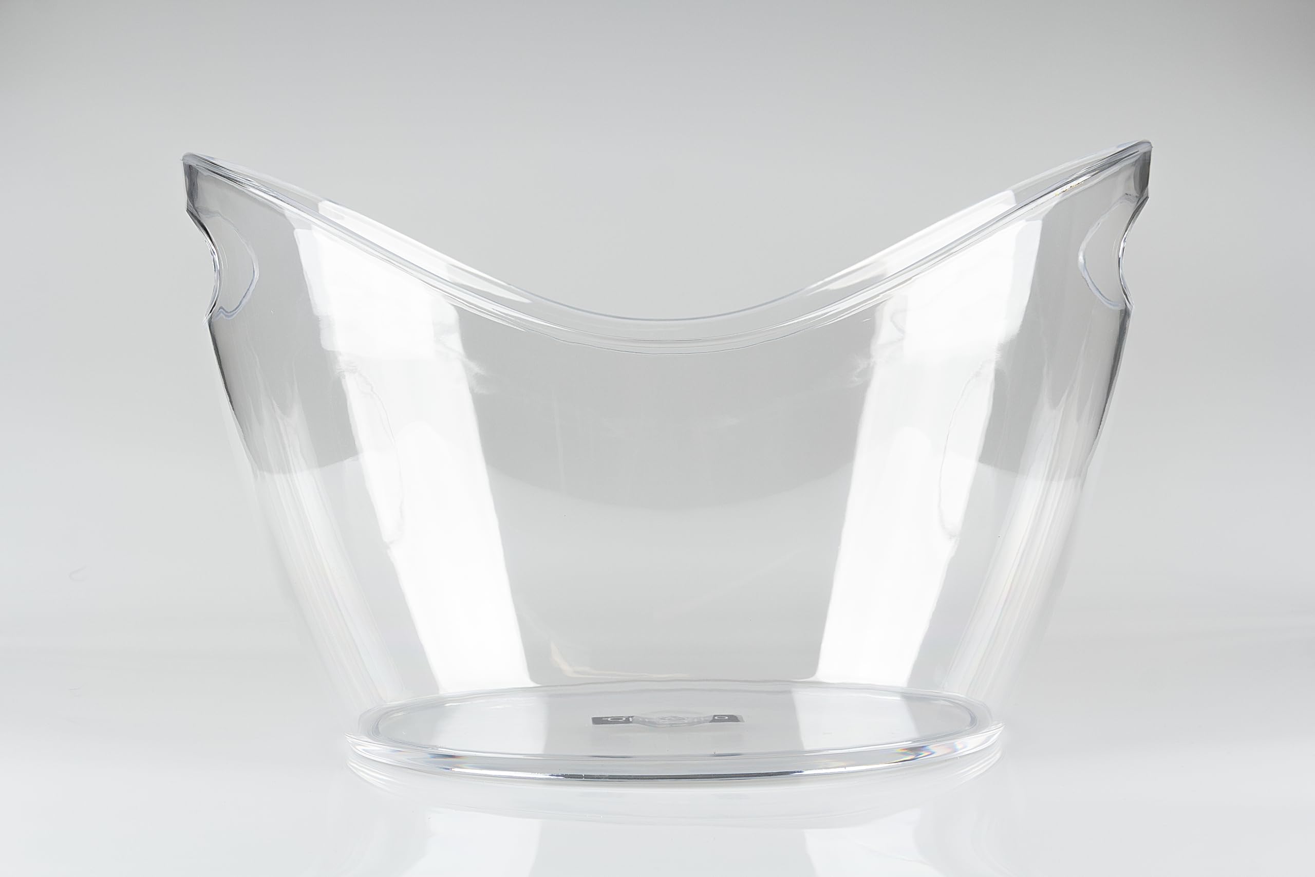 Seau à Glaçons Albufera 12L | Transparent et Ergonomique avec Poignée | Idéal pour Vin et Réceptions | Inclut Bague Anti-Goutte, Transparent, 40,5 x 29 x 24,55 cm, Plastique | Plastique PS, 40,5 x 29 x 24,5 cm, léger et résistant, pour boissons et bouteil