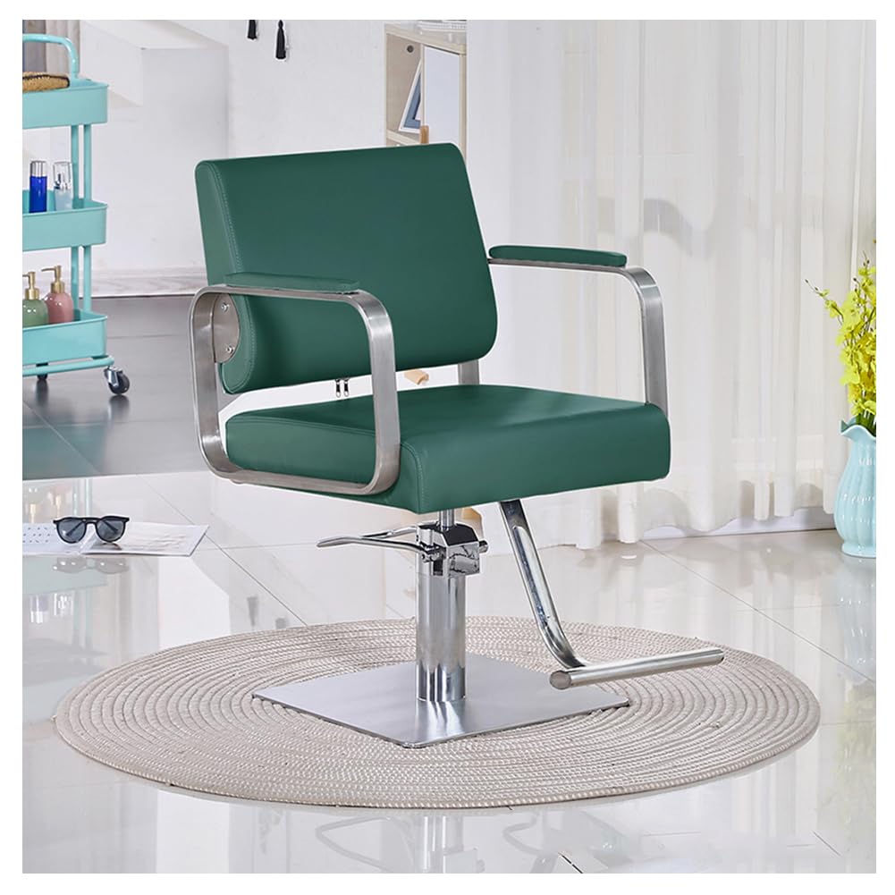 OZBMA Hair Salon Chair Hydraulic Braiding for Stylist Heavy Duty, Styling Hairdressing Beauty Spa Equipment,Blue,A (Green A)