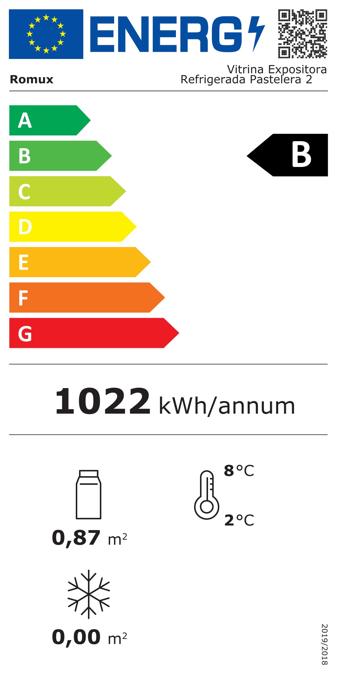 Vitrina Pastelera Expositora Refrigerada 2 Estantes con 2 Puertas Correderas Negra 100 Litros Ventilada | Vitrina Sobremesa Cristal Curvado
