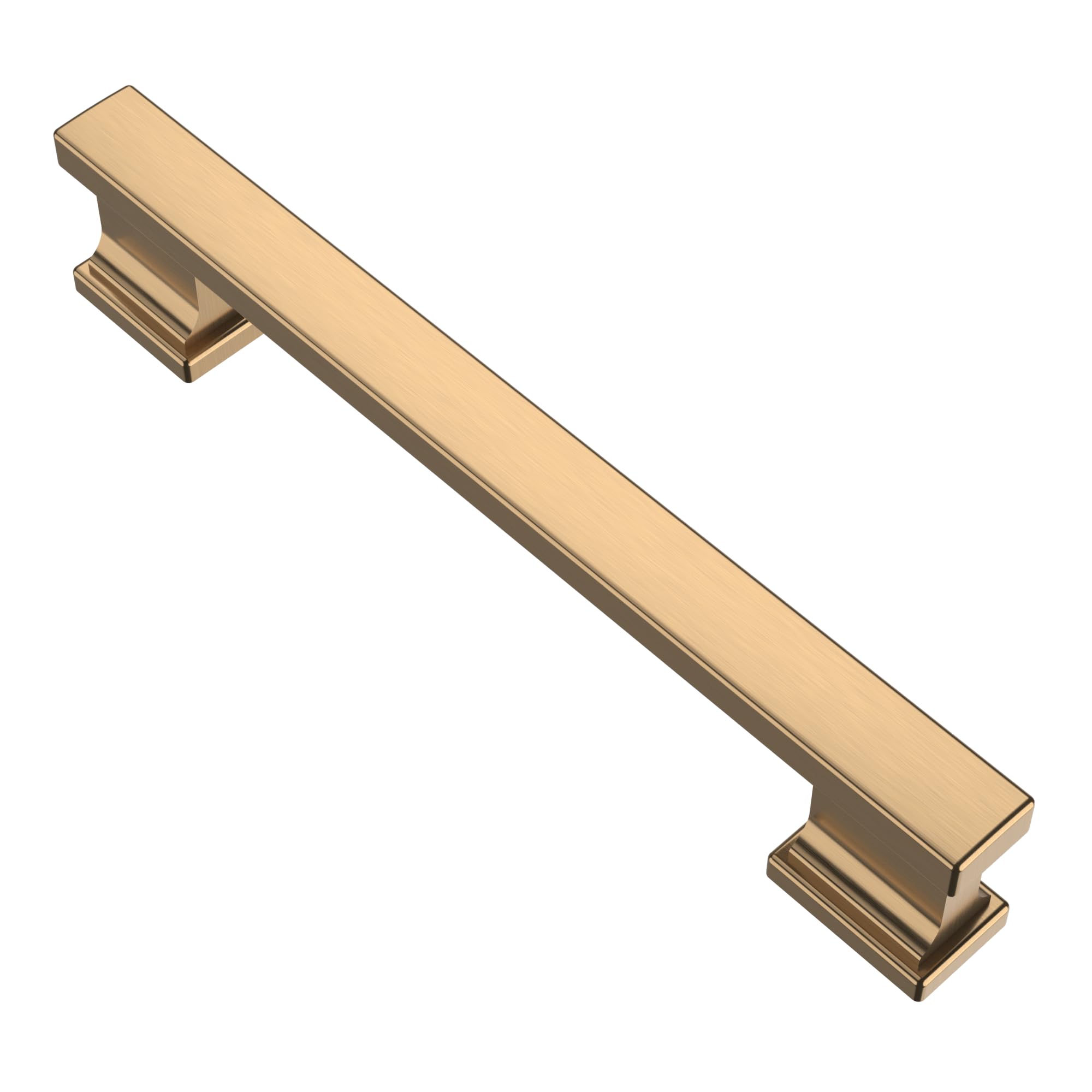 Alzassbg 5 Pack Champagne Bronze Cabinet Pulls, 5 Inch(128mm) Hole Centers Kitchen Cabinet Handles for Cabinets and Drawers AL3061TGP