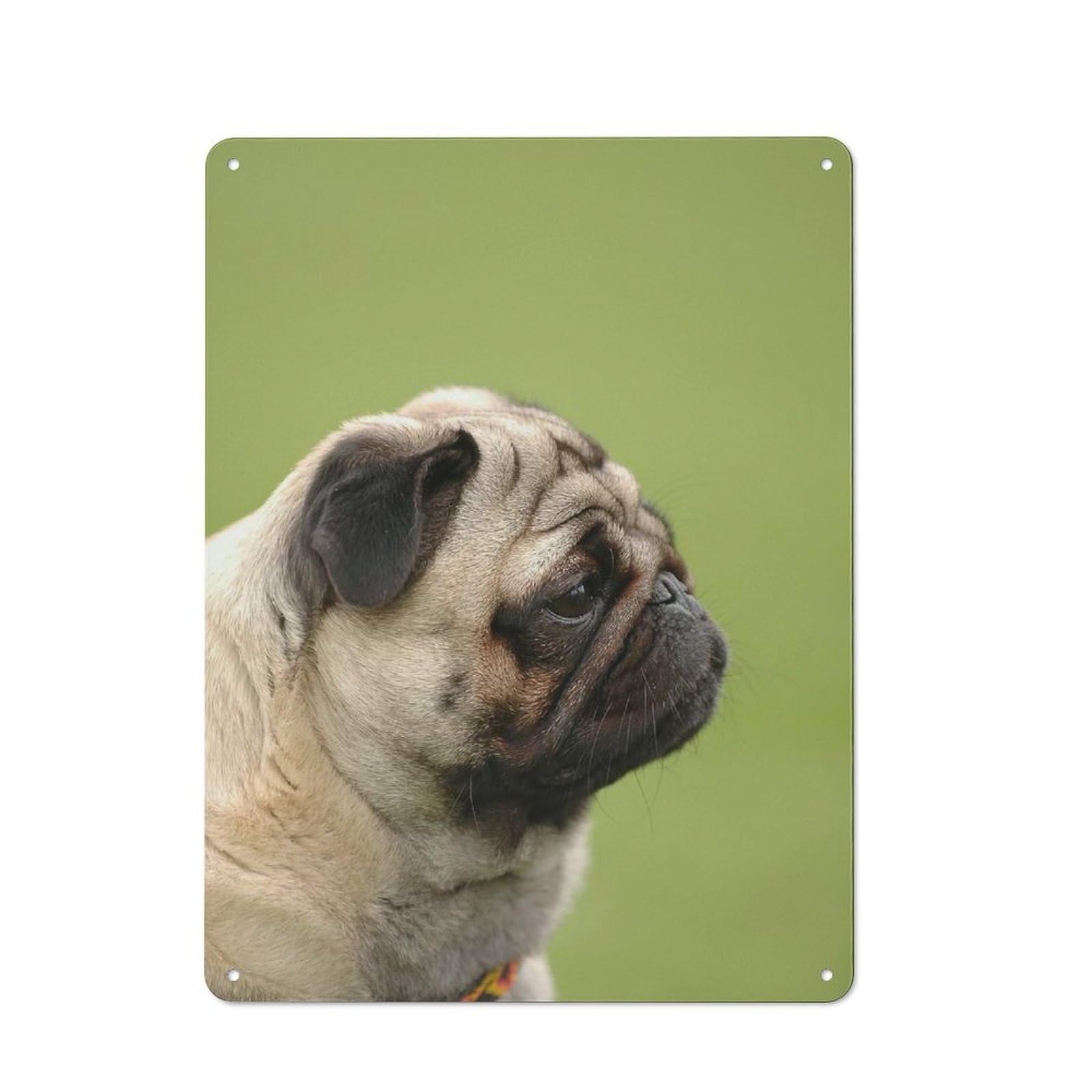 Junmoney Style-21 Vintage Tin Sign 40X30cm With Pug Dog For Home Bar Wall, Metal Sign Decor For Home Bars And Entertaining Spaces